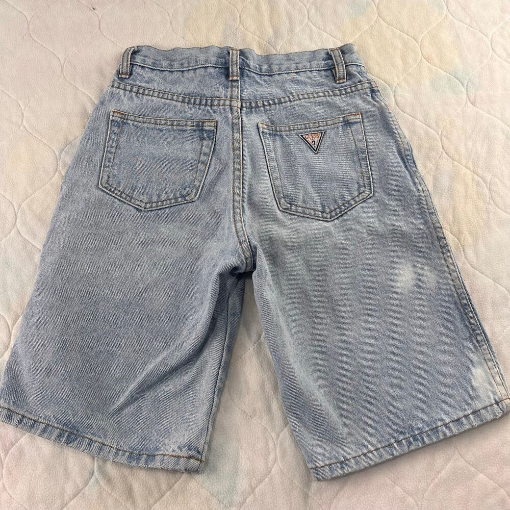 Guess Vintage Denim Jean shorts Light wash Kids Youth Size 12